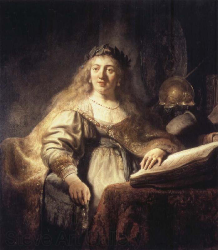 REMBRANDT Harmenszoon van Rijn Saskia as Minerva